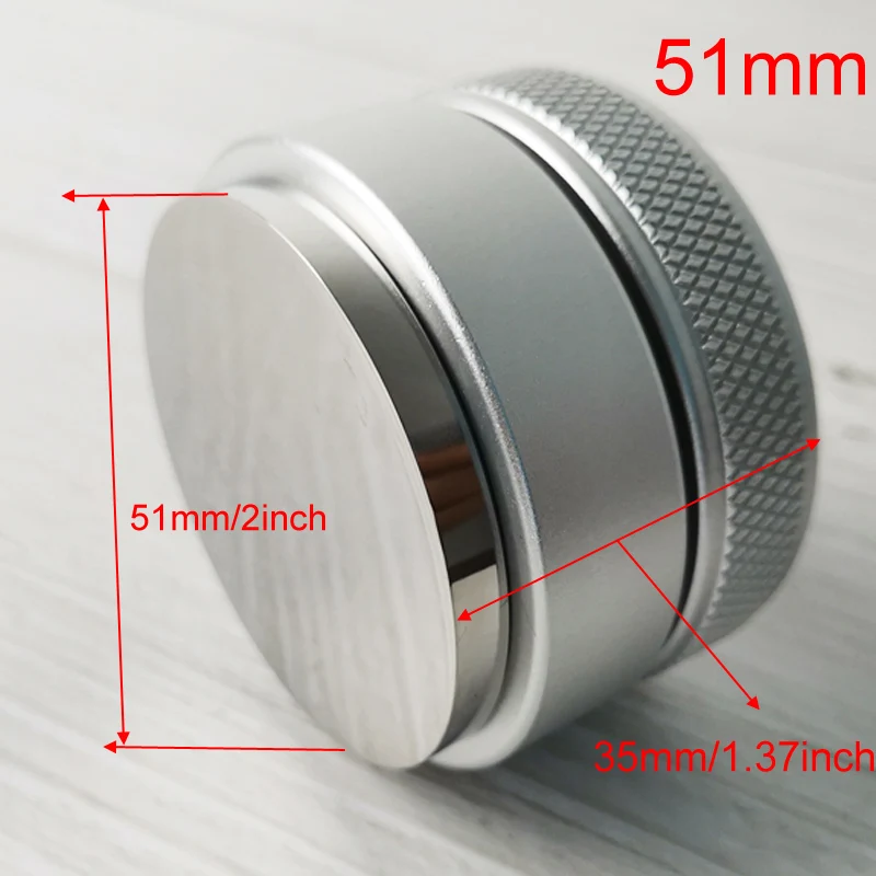 51mm 304 Stainless Steel 3 Angle Coffee Tamper and Flat Coffee Tampers With Double Coffee Mat