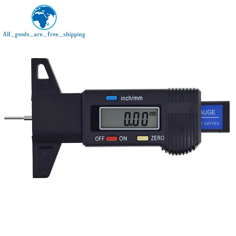 TZT Digital Car Tyre Tire Tread Depth Gauge Meter Auto Tire Wear Detection Measuring Tool Caliper Thickness Gauges  images - 6