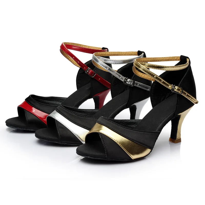 Heeled Women's Tango Ballroom Latin Salsa Dance Shoes 5/7cm For Girls Ladies