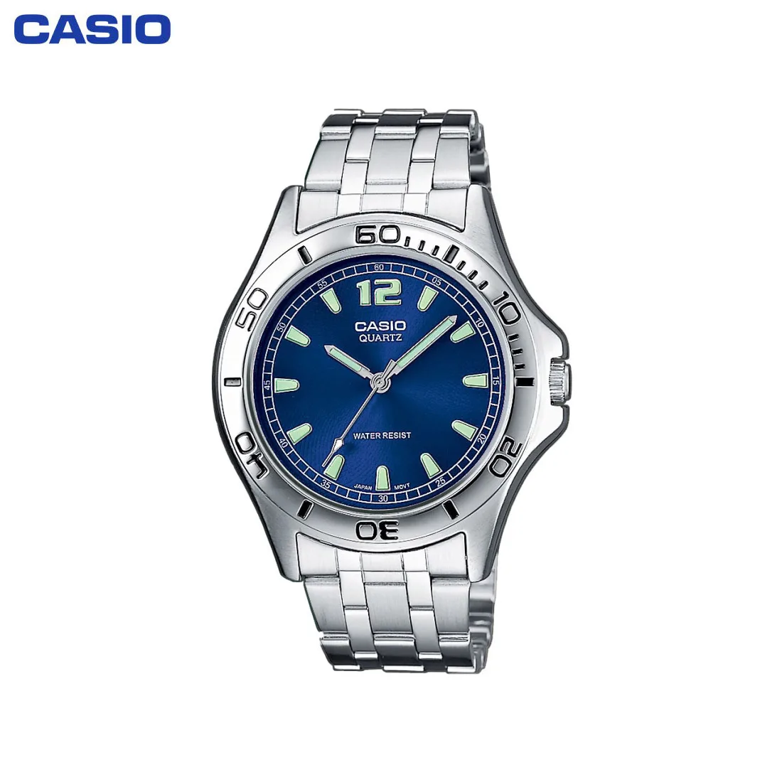 Кварцевые наручные часы Casio MTP-1258PD-2A Мужские аксессуары на браслете | Наручные