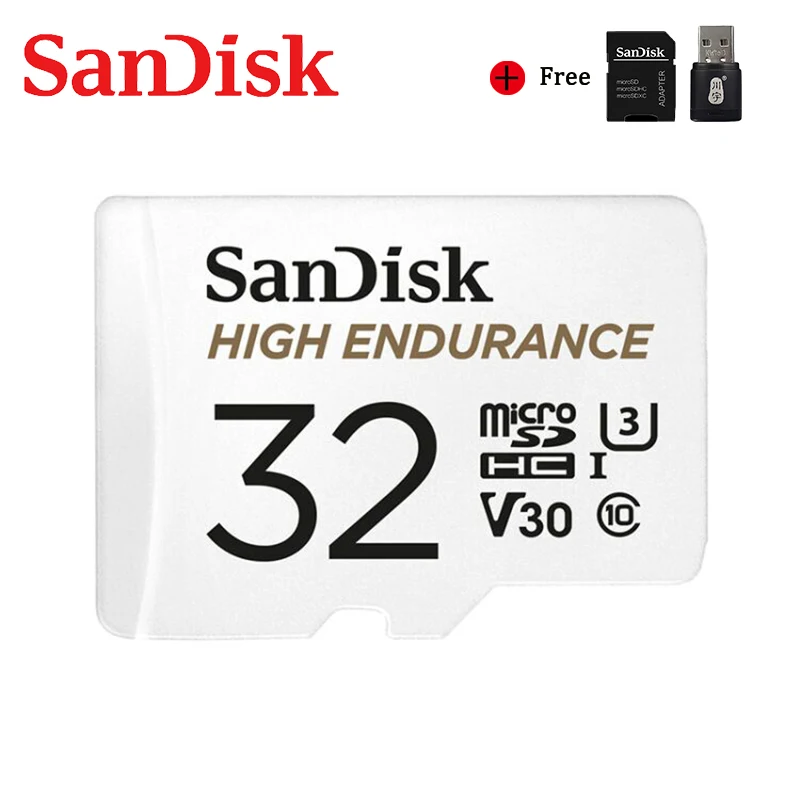 SanDisk высокопрочная карта памяти Micro SD 128 Гб 64 ГБ 32 ГБ 256 Гб Microsd U3 V30 4K Flash MicroSD карта для монитора видео Автомобильный видеорегистратор - Емкость: 32GB
