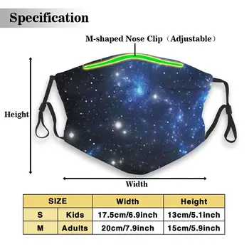 

Reusable Safety Mouth Masks with Replaceable Filter Galaxy Mystery Printed Adjust Earloop(One Mask + 2 Filters)
