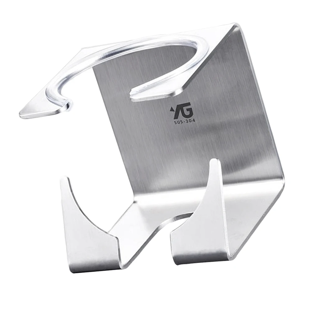 Self-adhesive Wall Mount Bathroom Shaver Stainless Steel Holder Rack Stand