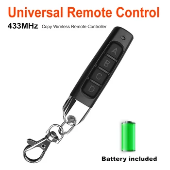 

New Arrivials 433MHZ Auto Pair Copy Remote 4 Buttons Garage Gate Door Remote Key Remote Controller Sensitive with Key Ring