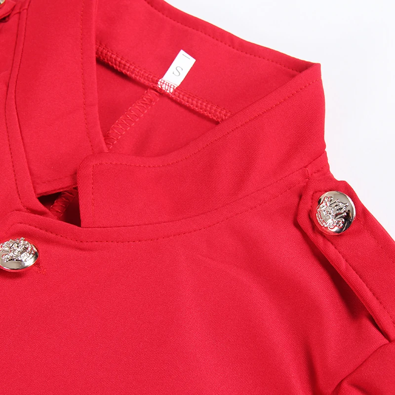 New Winter New Slim Jacket 2019 Fashion Single Breasted Solid Women Long Coat Office Overall Red Black