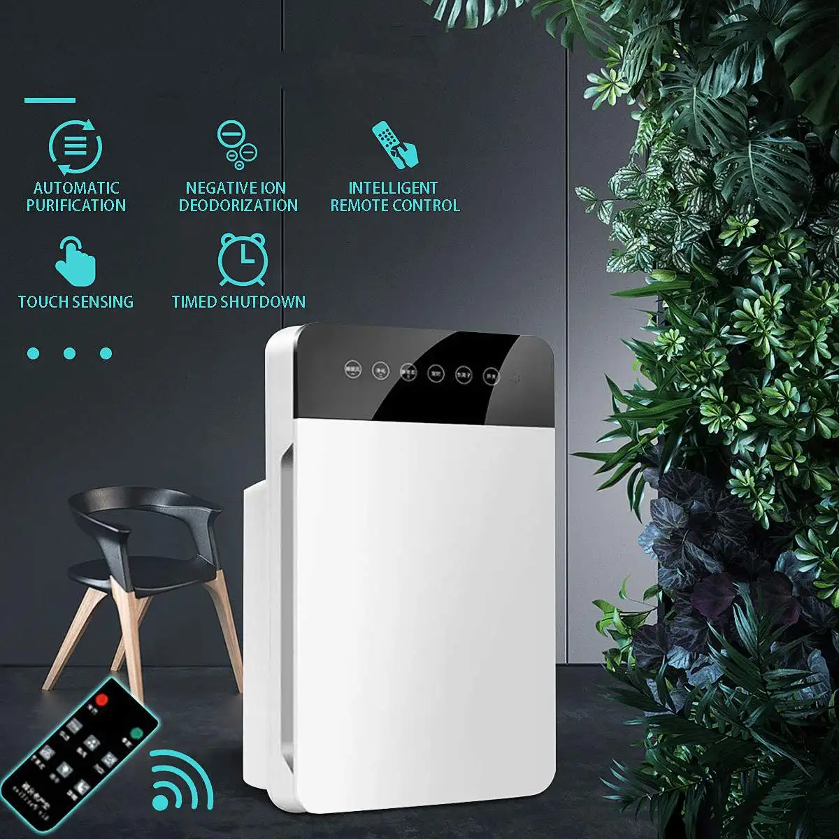 

warmtoo Air Purifier 220V Household Negative Ion Generator Home office Active Carbon HEPA Filter Remove Formaldehyde PM2.5