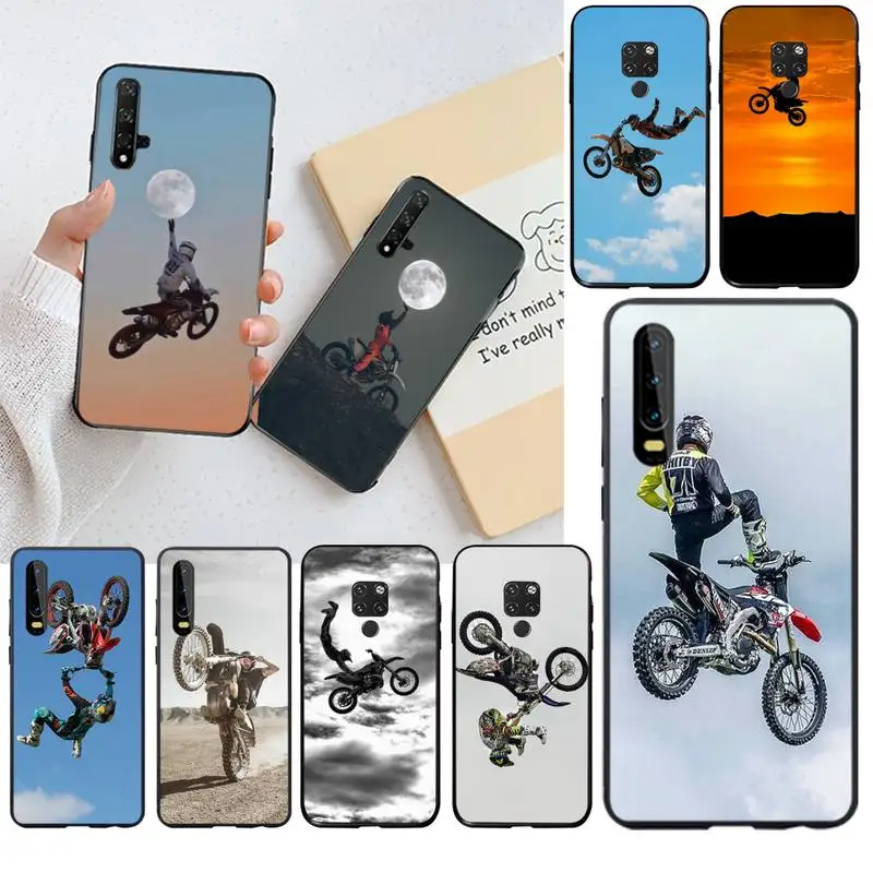 Мотоциклетный чехол Moto Cross для Huawei P40 P30 P20 lite Pro Mate 20 P Smart 2019 prime|Бамперы| |