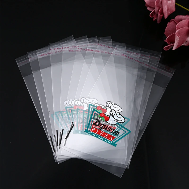 TETP Opp Bag Customized Logo Size Clear Transparent Clothing Packaging Bag Self-adhesive Plastic Seal Storage Custom Text 3