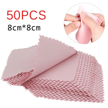 

5pcs 10pcs 50pcs Clean Cleaning Cloth Polishing Cloth For Sterling Silver Gold Platinum Jewelry Anti Tarnish