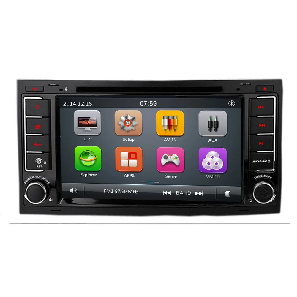 Flash Deal 2 din 7 inch Car DVD VW Touareg Multivan (2002-2010) GPS 3G Bluetooth Radio RDS USB Steering wheel Canbus Free 8G MAP Camera 1
