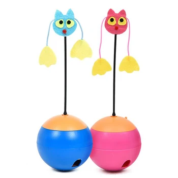 

Interactive Cat Toy Multi Function Automatic Spinning Electric Rotating Ball Tumbler Game Play With Chase Light Interactive Toy3