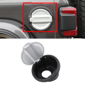 

Fuel Tank Cap Cover For Jeep Wrangler JL 2018+ Car Exterior Accessories Black Silver ABS Aluminum Alloy Decorative Stickers