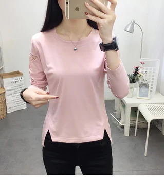 

Autumn and winter long-sleeved t-shirt women's 2019 new shirt fashion T-shirt bottoming shirt ladies cotton