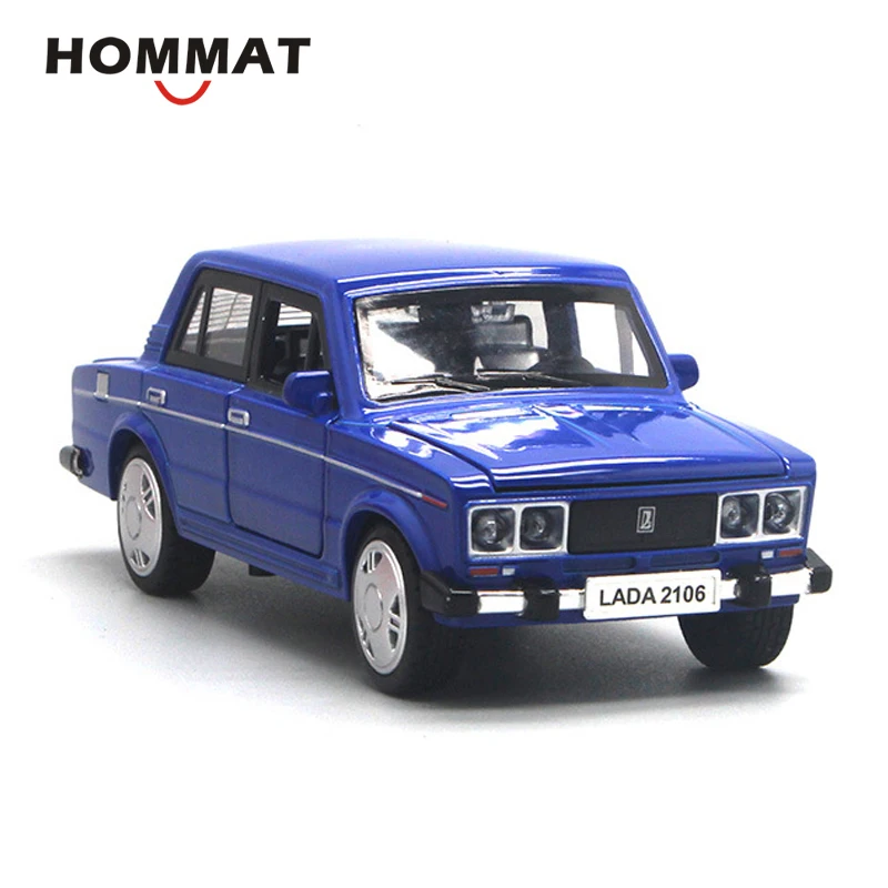 HOMMAT масштаб 1:32 винтажная ВАЗ Лада 2106 модель автомобиля игрушка из сплава металла