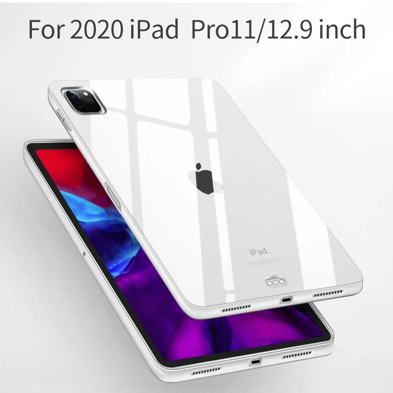 Чехол для iPad pro 12 9 2020 прозрачный силиконовый чехол мягкий из ТПУ 11 2018 Ультратонкий