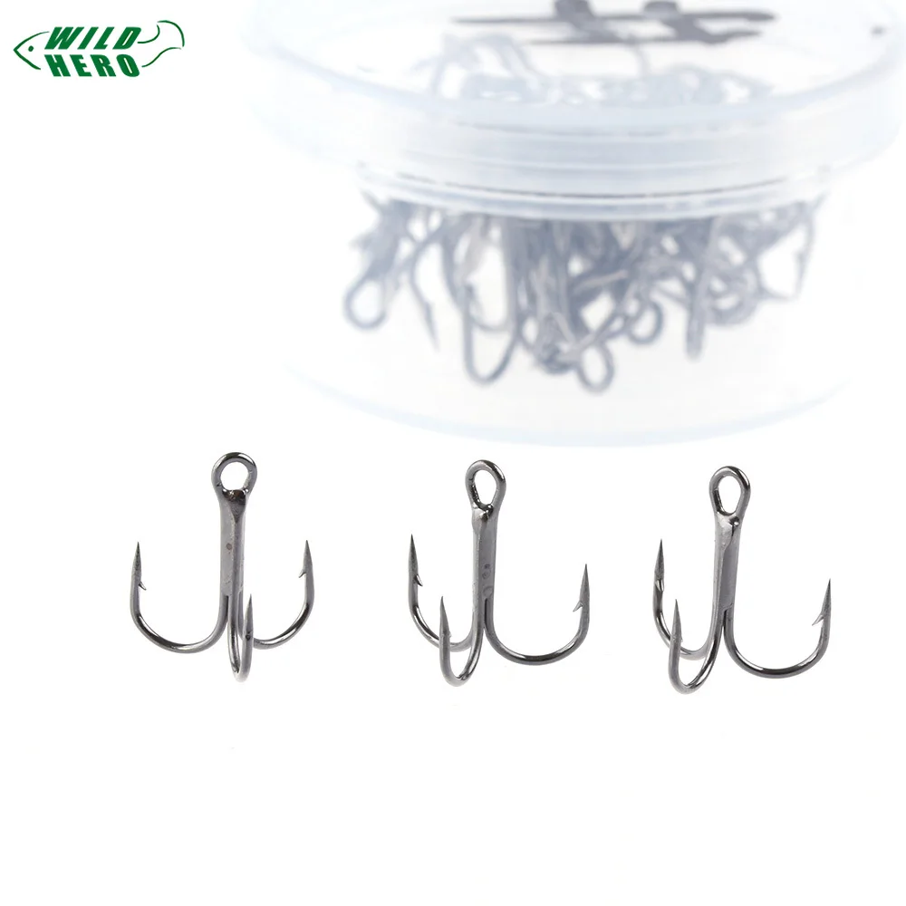 Wildhero 20 шт./компл. прочная приманка на рыболовный крючок Набор Тройной джиг крючок колючие крючки рыболовный снасти Высокоуглеродистая сталь заточенная