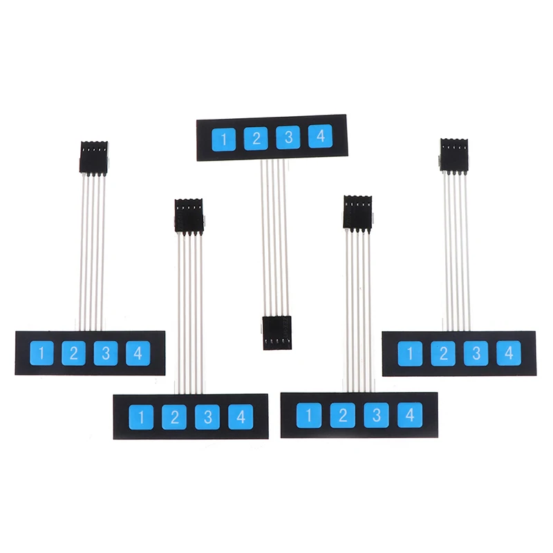 

5pcs 1x4 4 Key Matrix Membrane Switch Keypad Keyboard Control Panel SCM Extended Keyboard Super Slim Controller