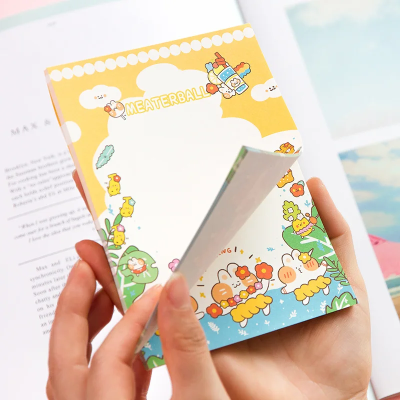 Kawaii Cat блокноты для заметок милые Мультяшные Стикеры записей детей DIY