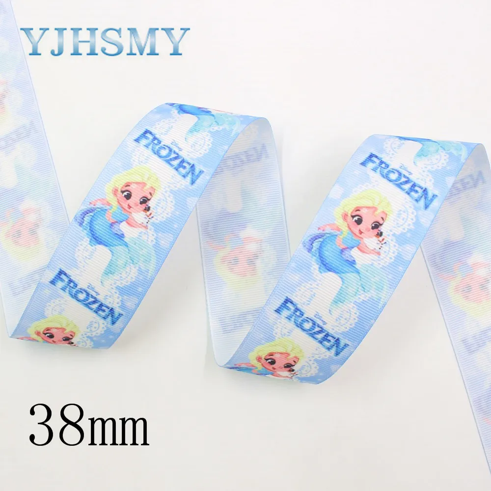 YJHSMY I-19809-1839, 10 ярдов 38 мм девушка термопереводной рисунок grosgrain, DIY ручной работы упаковка материал