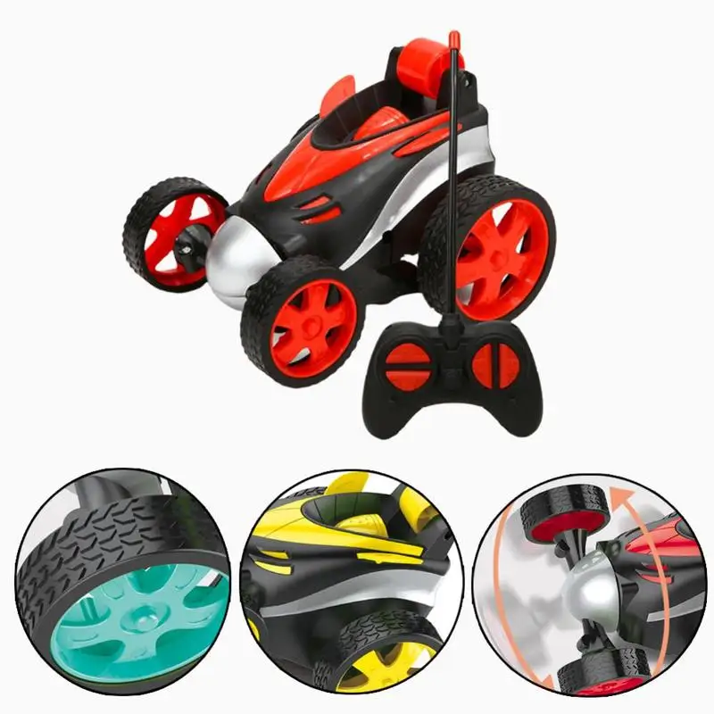 Беспроводной RC трюк автомобиль игрушка супер прокрутка 360 Вращение Мальчик День Рождения лучшие подарки Электрический трюк самосвал крутой грузовик одноканальный
