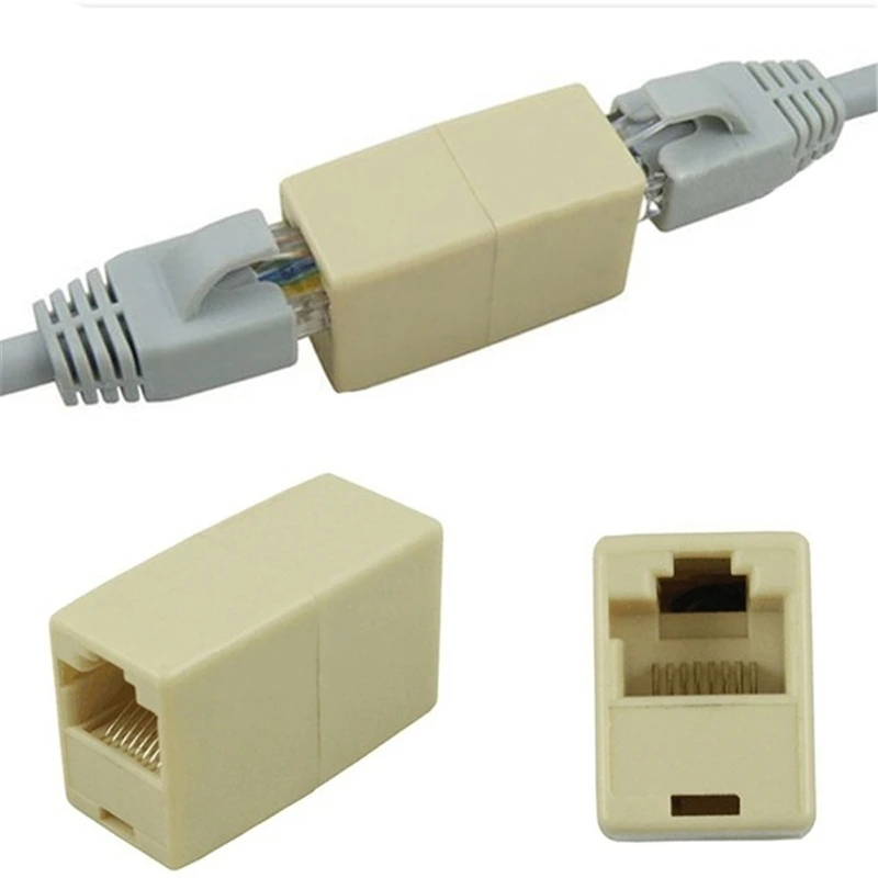 10 шт. сплав Интернет инструменты RJ45 CAT5 Муфта переходник сетевой кабель соединитель расширителя