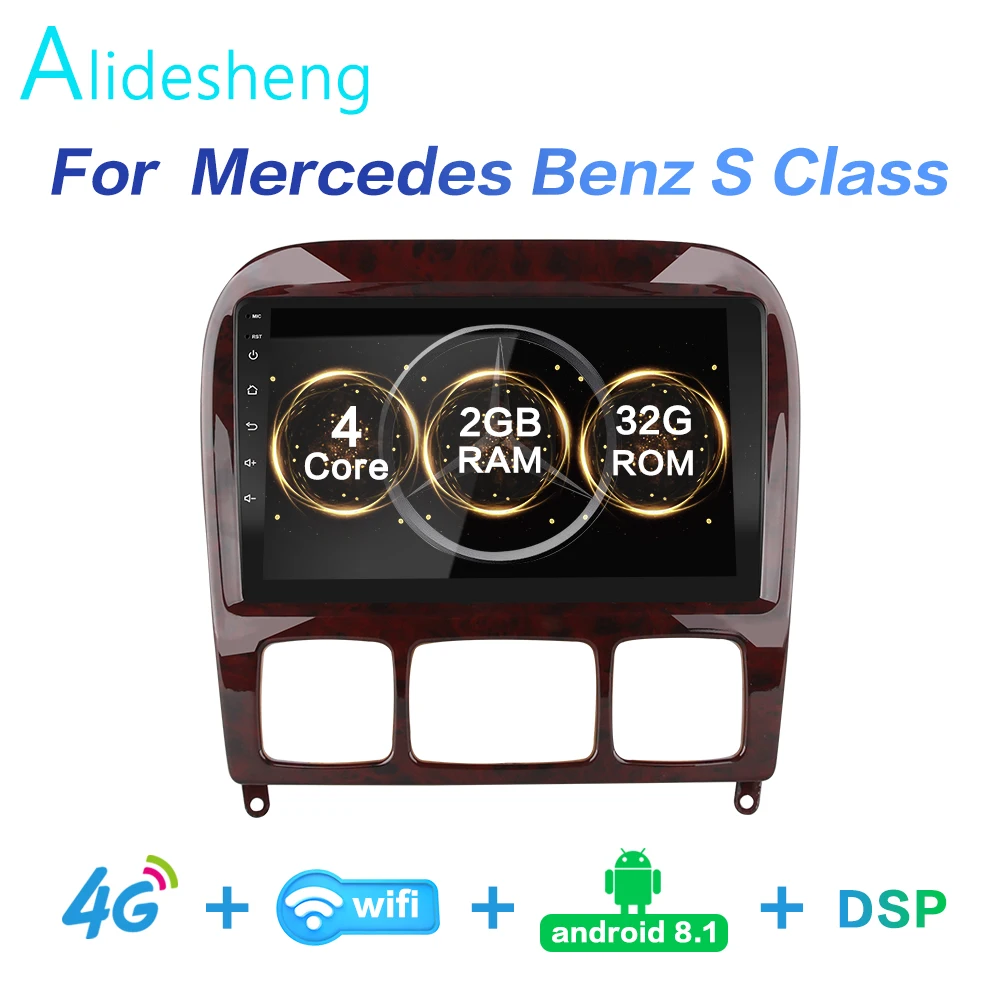 2G+ 32G DSP Android 8,1 4G чистая Автомобильная Радио мультимедийный плеер для Mercedes Benz S Class W220 S280 S320 S350 S400 S430 S500 S600 AMG