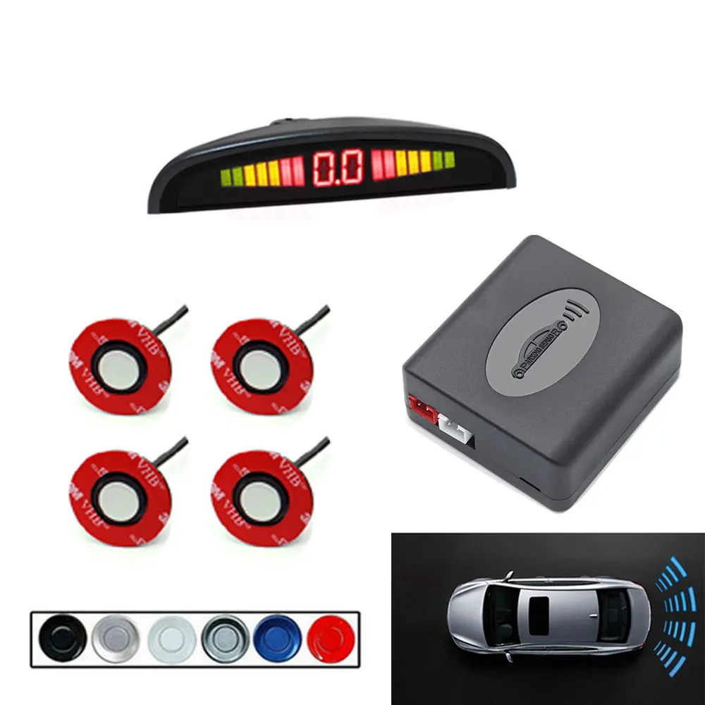 

New Original Auto Sensors Adjustable Depth 16.5 mm LED Display Car Parking Sensor Backup Radar Buzzer System for Rear Front Bump