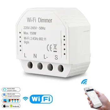 

New WiFi Smart Light LED Dimmer Switch Smart Life/Tuya APP Remote Control Switch,Works with Alexa Echo Google Home