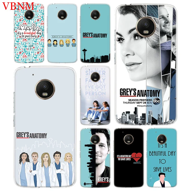 

Greys Anatomy Cover Phone Case For Motorola Moto G7 G6 G5S G5 E4 Plus G4 E5 Play X4 Patterned Customized Coque
