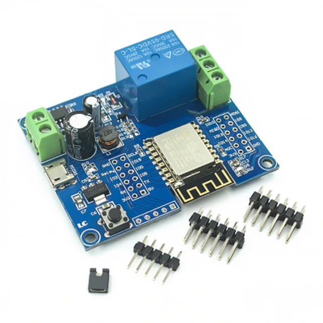 DC5-80V источника питания ESP8266 WI-FI single-канальный релейный модуль ESP-12F Совет по