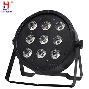 

Led flat par 9x12W RGBW 4in1 color lighting beam wash effect DMX512 high power for disco dj lights