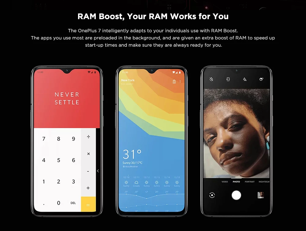 Смартфон OnePlus 7, 6,41 дюймов, Android 9,0, Восьмиядерный процессор Snapdragon 855, 2,84 ГГц, 8 ГБ ОЗУ, 256 Гб ПЗУ, 48мп, задняя камера, аккумулятор 3700 мАч