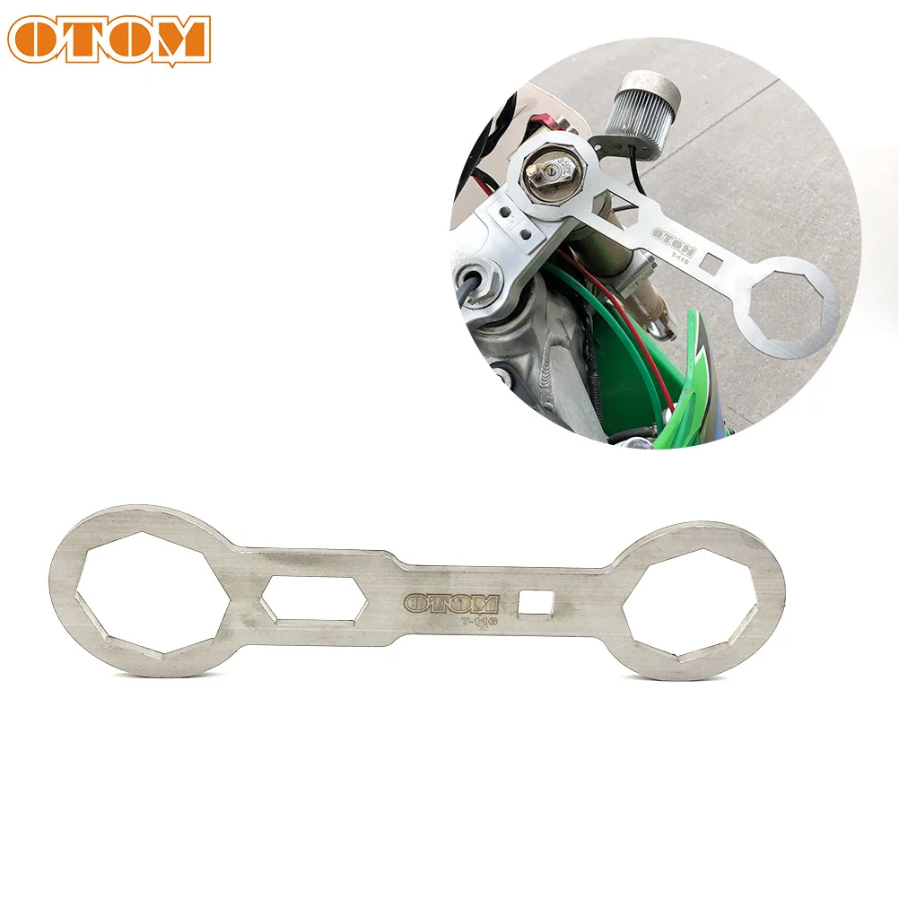 OTOM Motorcycle 45.5mm/50.5mm Fork Cap Wrench Stainless Steel Universal Spanner Motorcross Maintenance Tools Accessories Parts |