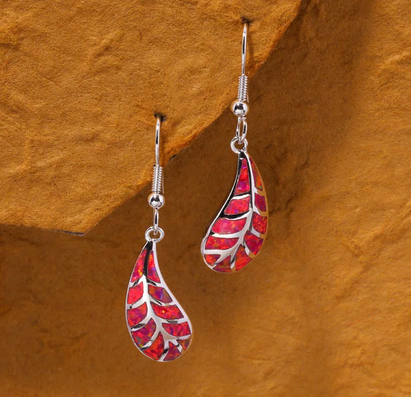 Серьги подвески женские с опалом 1 5/8 дюйма|silver plated earrings|dangling earrings for womenearrings party |