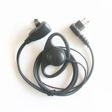 10 шт. 2 pin D Форма Мягкий ушной крючок наушник гарнитура наушники с HQ PTT микрофон для Motorola MOTOTRBO двухстороннее портативное радио