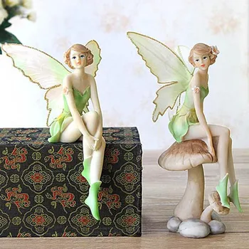 

Beautiful Girl Creative Gifts Resin Angel Ornaments Home Decor Miniature Flower Fairy Figurines Wedding Decoration X3901