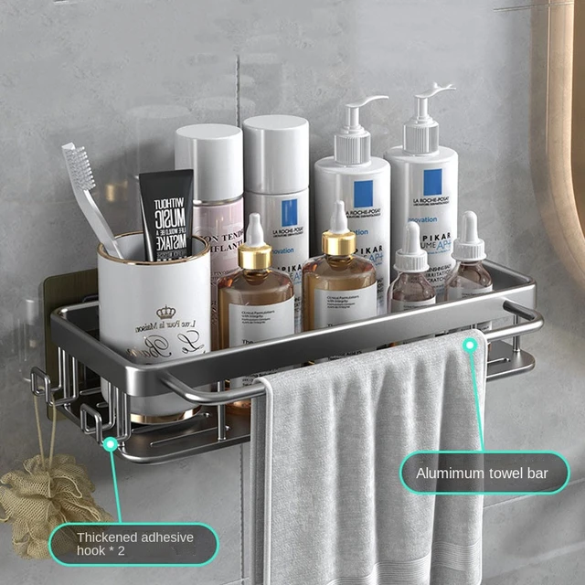 Bathroom Shelves Metal Shower Caddy No-drill Storage Shampoo Holder Toilet  Rack Organizer Accessories - AliExpress