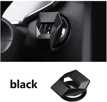 

1pcs Universal Car Engine Start Stop Push Button Switch Cover Decorative Trim Sticker black red