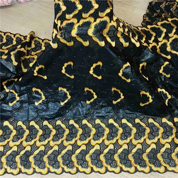 

New arrival Blue african BAZIN riche fabric with Embroidery lace african Guinea Brocade cotton fabric 27L071231