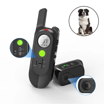 

800m Electric Dog Training Collar Pet Remote Control Waterproof Rechargeable with LCD Display for All Size Shock Vibration Sound