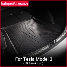 Estera de maletero de coche para Tesla modelo 3, accesorios de revestimiento de carga frontal, impermeable e inodoro
