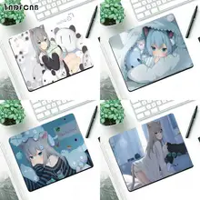 Gato menina cosplay gato sexy neko menina bloqueio borda mouse pad jogo pequena almofada de borracha mouse tapete mousepad mesa gaming mousepad copo