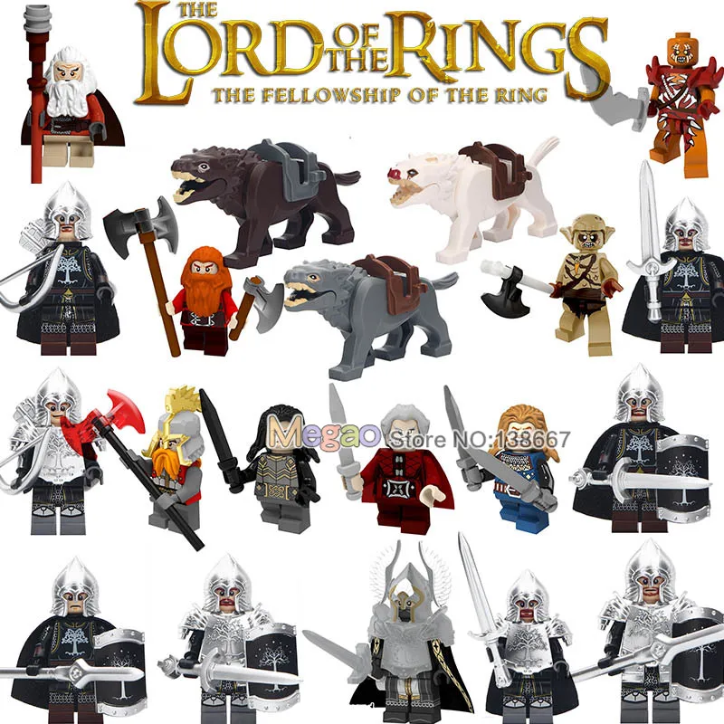 50 шт./лот Minfig фонтан охранник действие солдат игры Трон меч строительные блоки подарок игрушки для детей