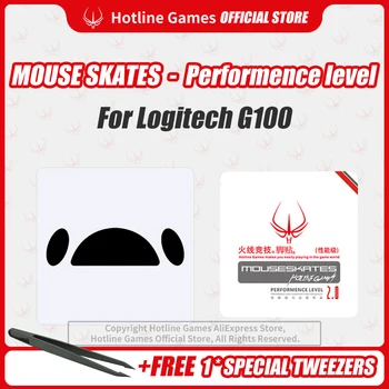 

Hotline Games 2.0 Performance Level Mouse Skates Mouse Feet Pad Replacement Feet for Logitech G100 Mouse 0.28mm/0.4mm Thickness