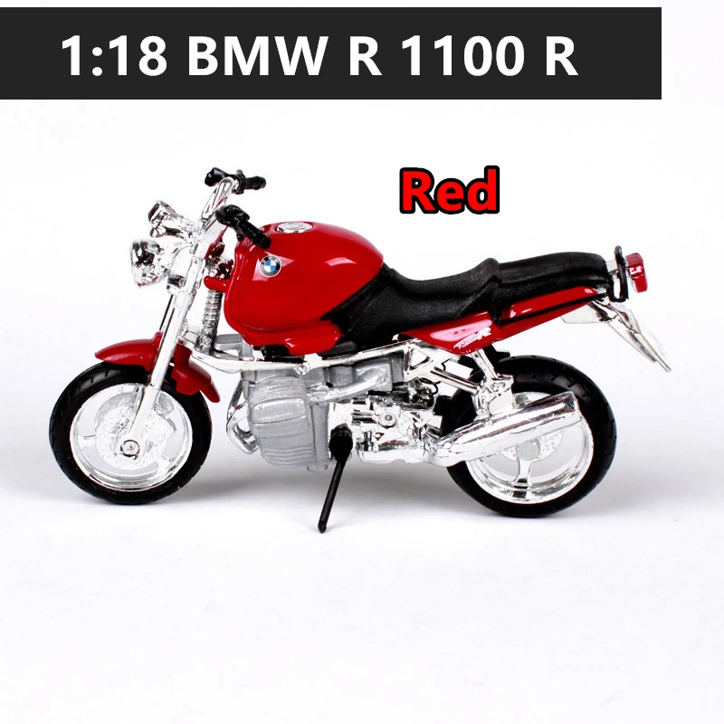 Maisto 1:18 7 стилей BMW F650-GS Silvardo оригинальная Авторизованная модель мотоцикла из сплава игрушка автомобиль коллекция подарков - Цвет: R1100R