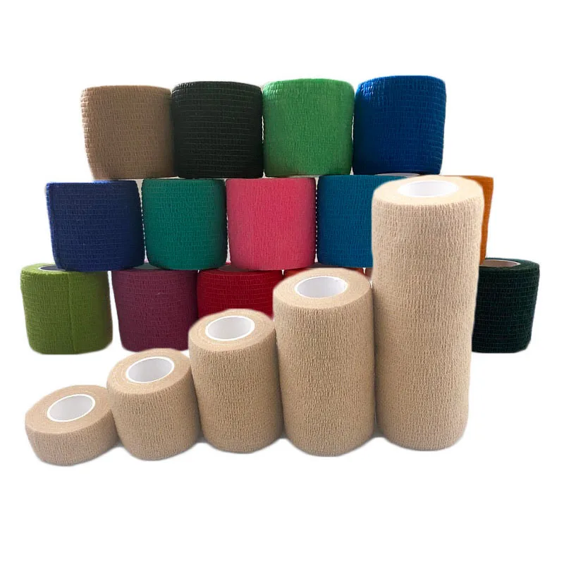 2.5/5/7.5/10/15 cm * 4.5 m Benda elastica traspirante Nastro adesivo protettivo sportivo autoadesivo Nastro flessibile per benda medica per animali domestici  18