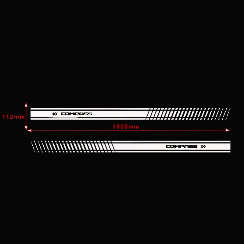 Наклейка на автомобиль, стильная наклейка на кузов автомобиля, Виниловая наклейка на тело, наклейка в полоску, наклейка s для джипа, компаса, стайлинга автомобилей
