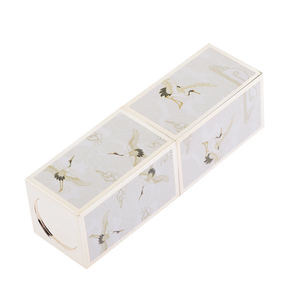 Chines Style Empty Lip Balm Bottles DIY Lipstick Tubes Refillable Lip Balm Gloss Holder Container Rectangle Tube with Lip Cap