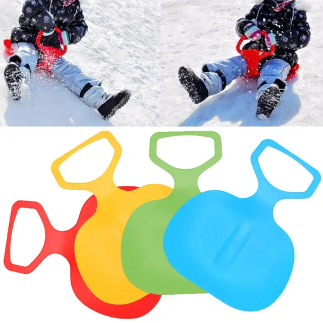 US $3.49 Kids Skiing Sled Board Snowboard Winter Outdoor Sport Thick Plastic Boards Sand Grass Sled Snow Ski