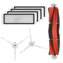 4 x HEPA Filter + 1 x Main Brush + 2 x Side Brush for Xiaomi MI Robot S50 S51 Vacuum Cleaner Parts Accessories Replacements Kit